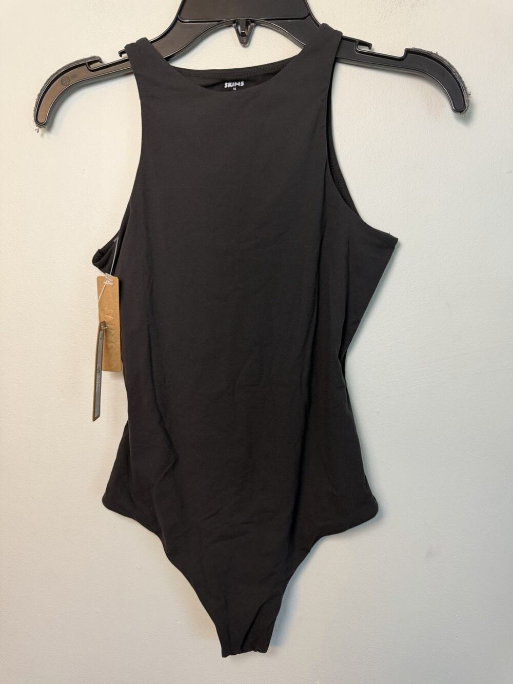 Skims Fits Everybody High Neck Bodysuit Black Size XS NWT
